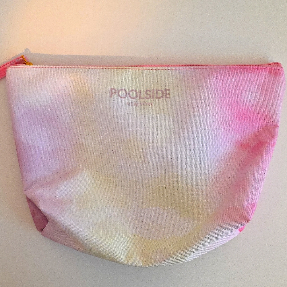New Poolside New York Bag With 3 Compartments / Pink & White